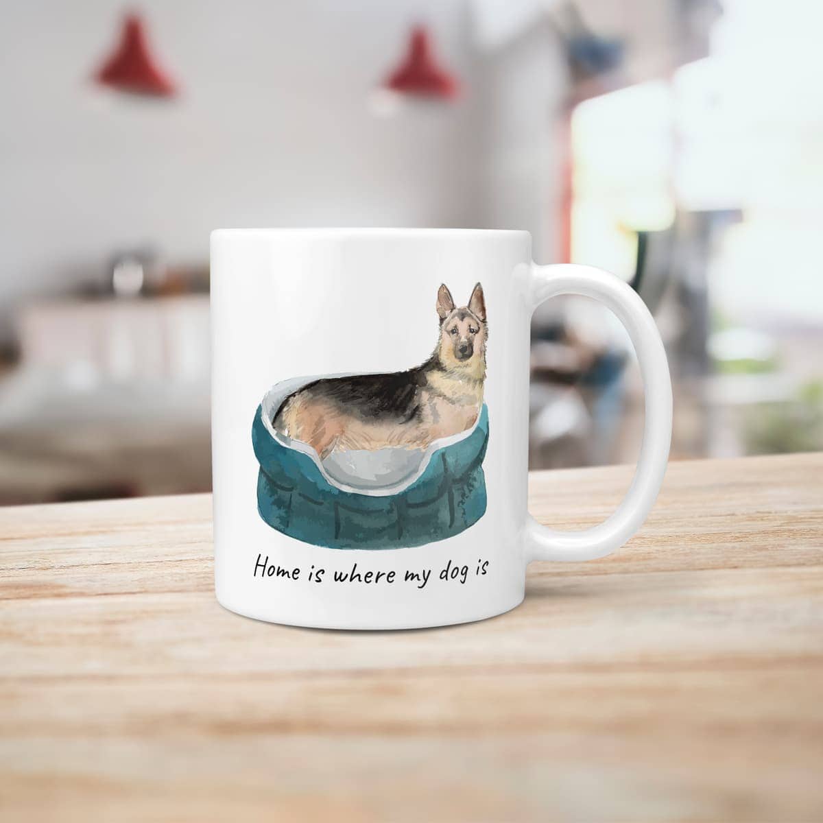Home is where my dog is German Shepherd dog mug (Illustrated collection) 7 Home is where my dog is German Shepherd dog mug (Illustrated collection) - Image 5