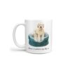 Home is where my dog is Golden Doodle dog mug (Illustrated collection) 1 Home is where my dog is Golden Doodle handle left White