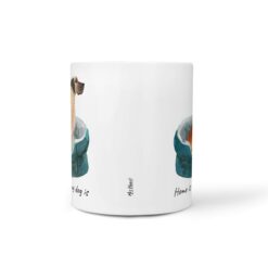 Home is where my dog is Great Dane dog mug (Illustrated collection) 18 Home is where my dog is Great Dane front view White