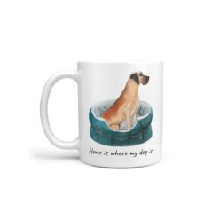 Home is where my dog is Great Dane dog mug (Illustrated collection)