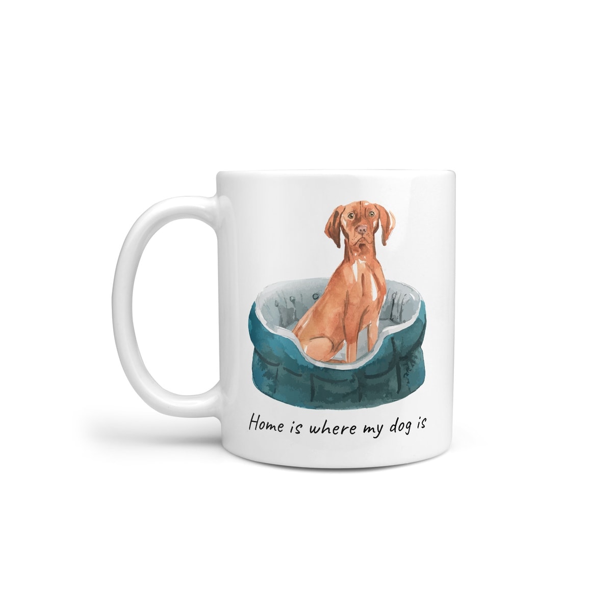 Home is where my dog is Hungarian Vizsla dog mug (Illustrated collection) 3 Home is where my dog is Hungarian Vizsla dog mug (Illustrated collection)