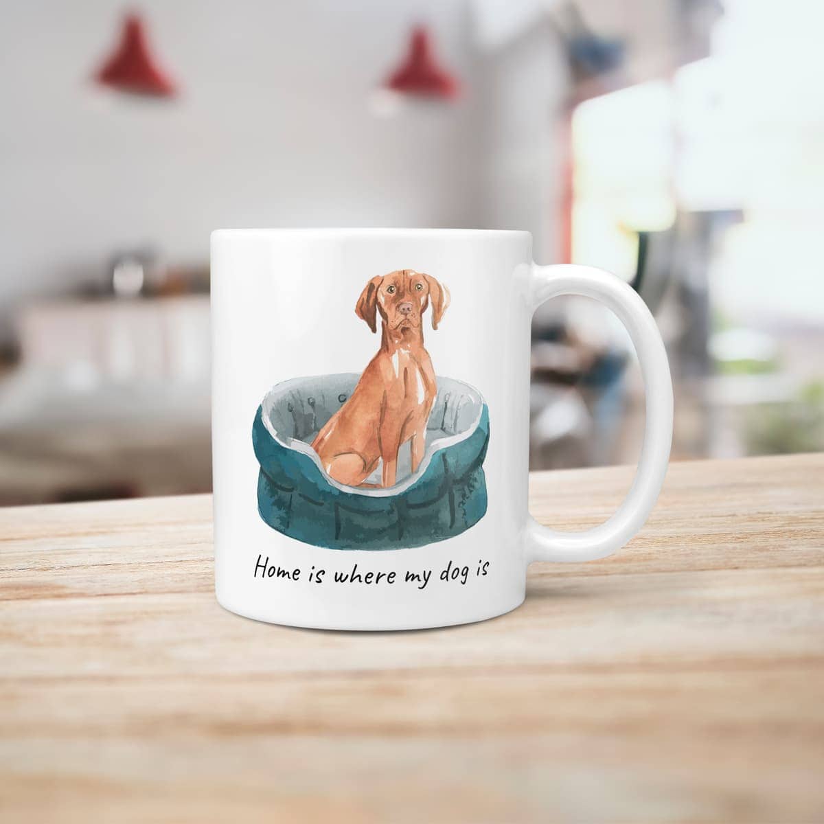 Home is where my dog is Hungarian Vizsla dog mug (Illustrated collection) 7 Home is where my dog is Hungarian Vizsla dog mug (Illustrated collection) - Image 5