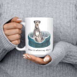 Home is where my dog is Irish Wolf Hound 15oz jumper front