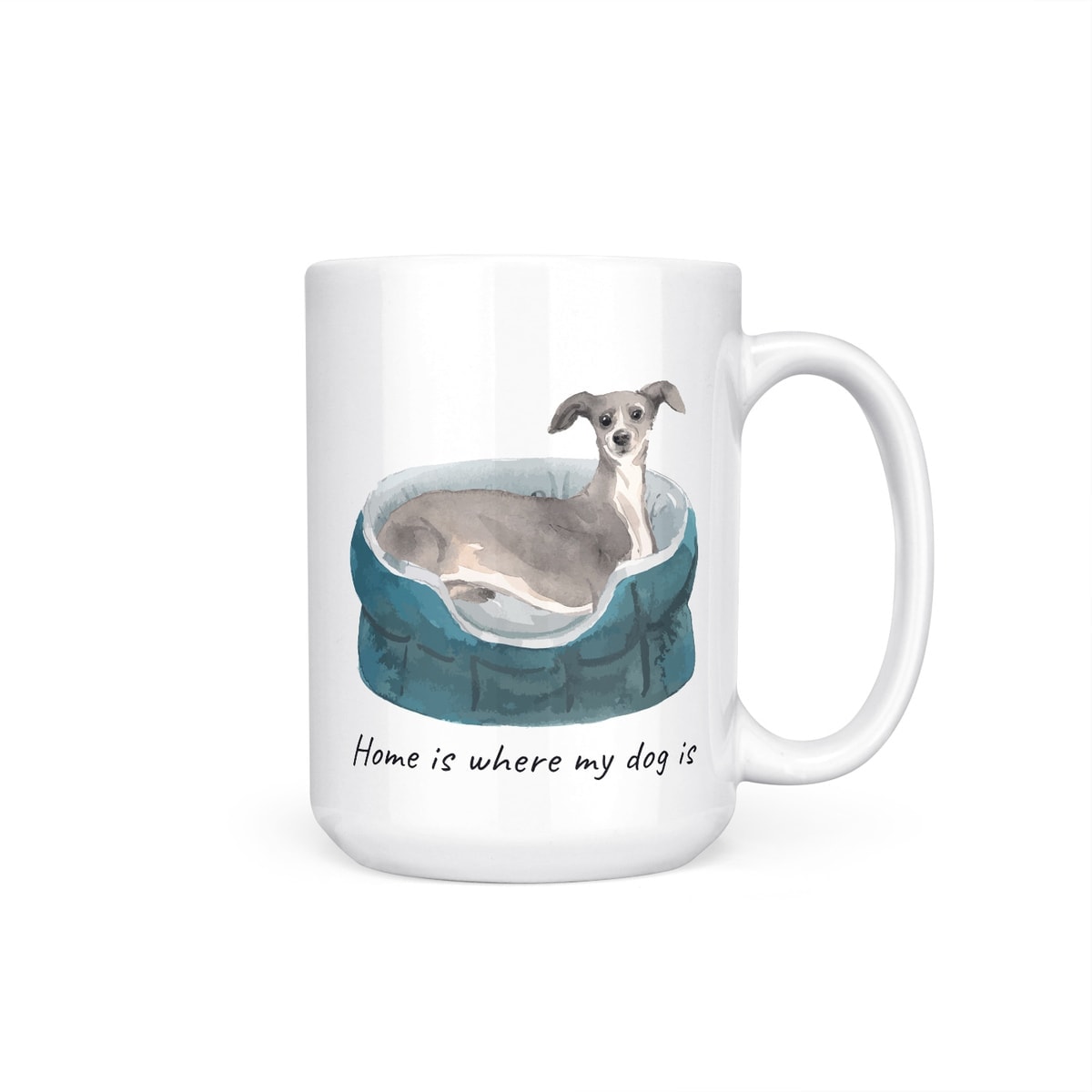 Home is where my dog is Italian greyhound dog mug (Illustrated collection) 11 Home is where my dog is Italian greyhound dog mug (Illustrated collection) - Image 9