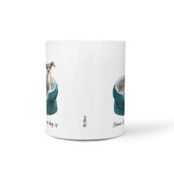 Home is where my dog is Italian greyhound dog mug (Illustrated collection) 18 Home is where my dog is Italian greyhound front view White