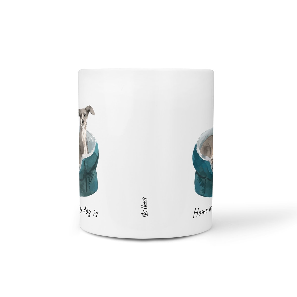 Home is where my dog is Italian greyhound dog mug (Illustrated collection) 10 Home is where my dog is Italian greyhound dog mug (Illustrated collection) - Image 8