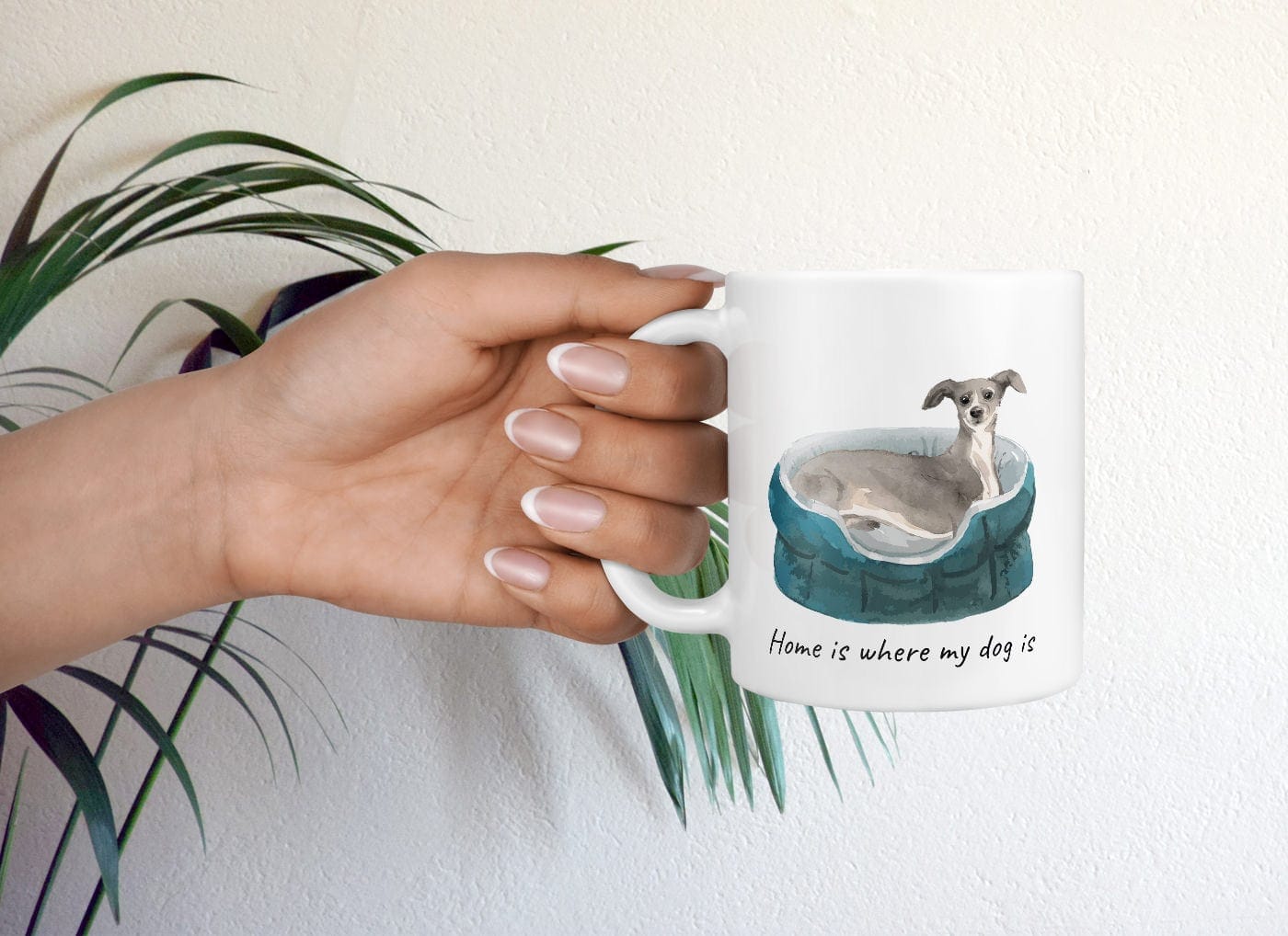 Home is where my dog is Italian greyhound dog mug (Illustrated collection) 9 Home is where my dog is Italian greyhound dog mug (Illustrated collection) - Image 7