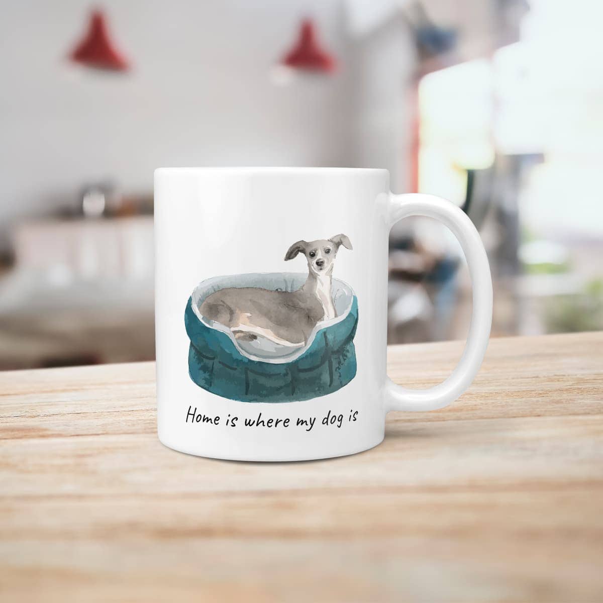 Home is where my dog is Italian greyhound dog mug (Illustrated collection) 7 Home is where my dog is Italian greyhound dog mug (Illustrated collection) - Image 5