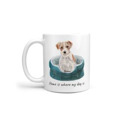 Home is where my dog is Jack Russell dog mug (Illustrated collection)
