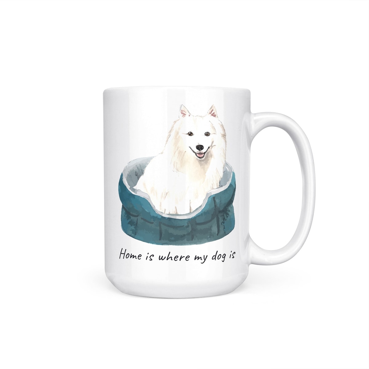 Home is where my dog is Japanese Spitz dog mug (Illustrated collection) 11 Home is where my dog is Japanese Spitz dog mug (Illustrated collection) - Image 9