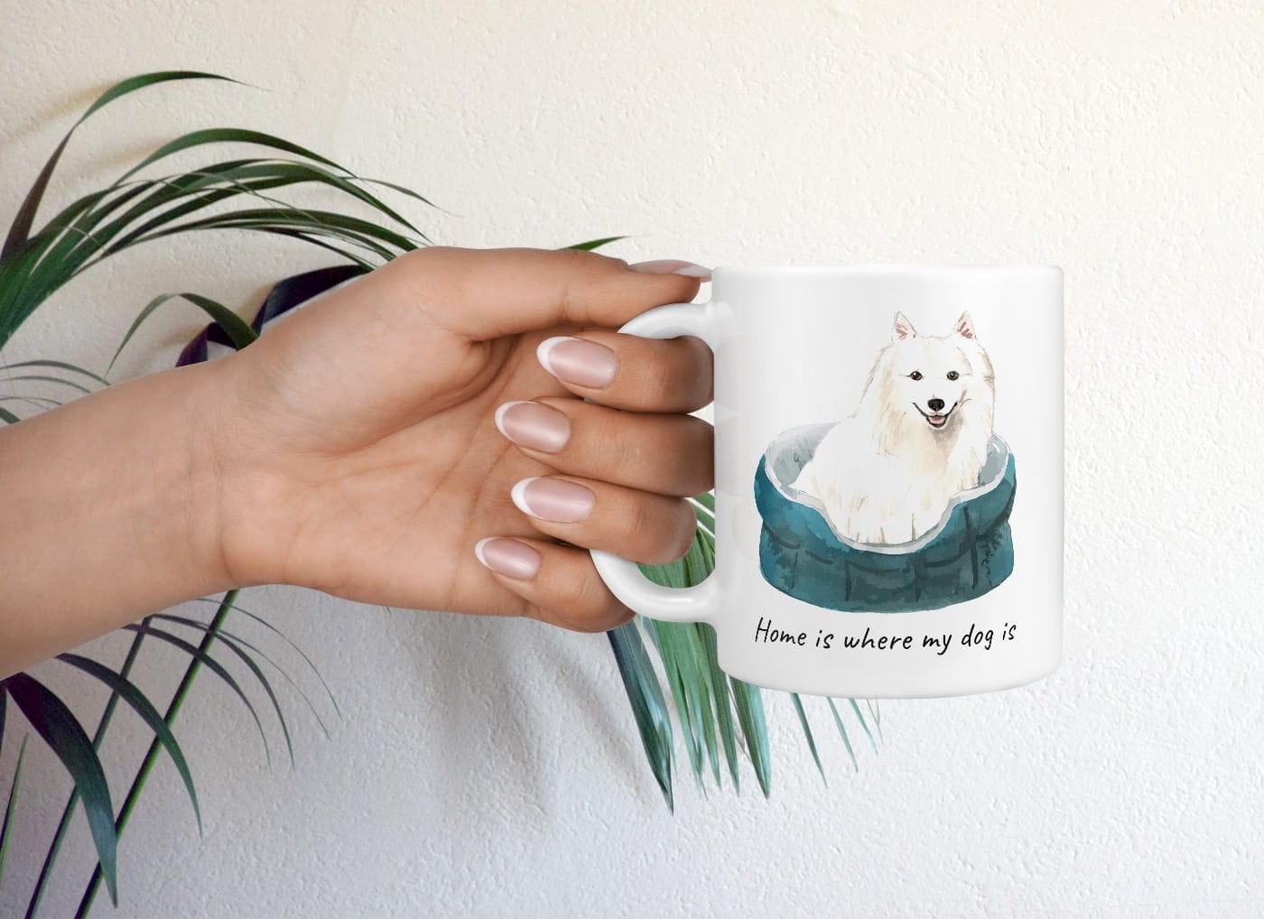 Home is where my dog is Japanese Spitz dog mug (Illustrated collection) 9 Home is where my dog is Japanese Spitz dog mug (Illustrated collection) - Image 7