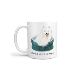 Home is where my dog is Japanese Spitz dog mug (Illustrated collection)
