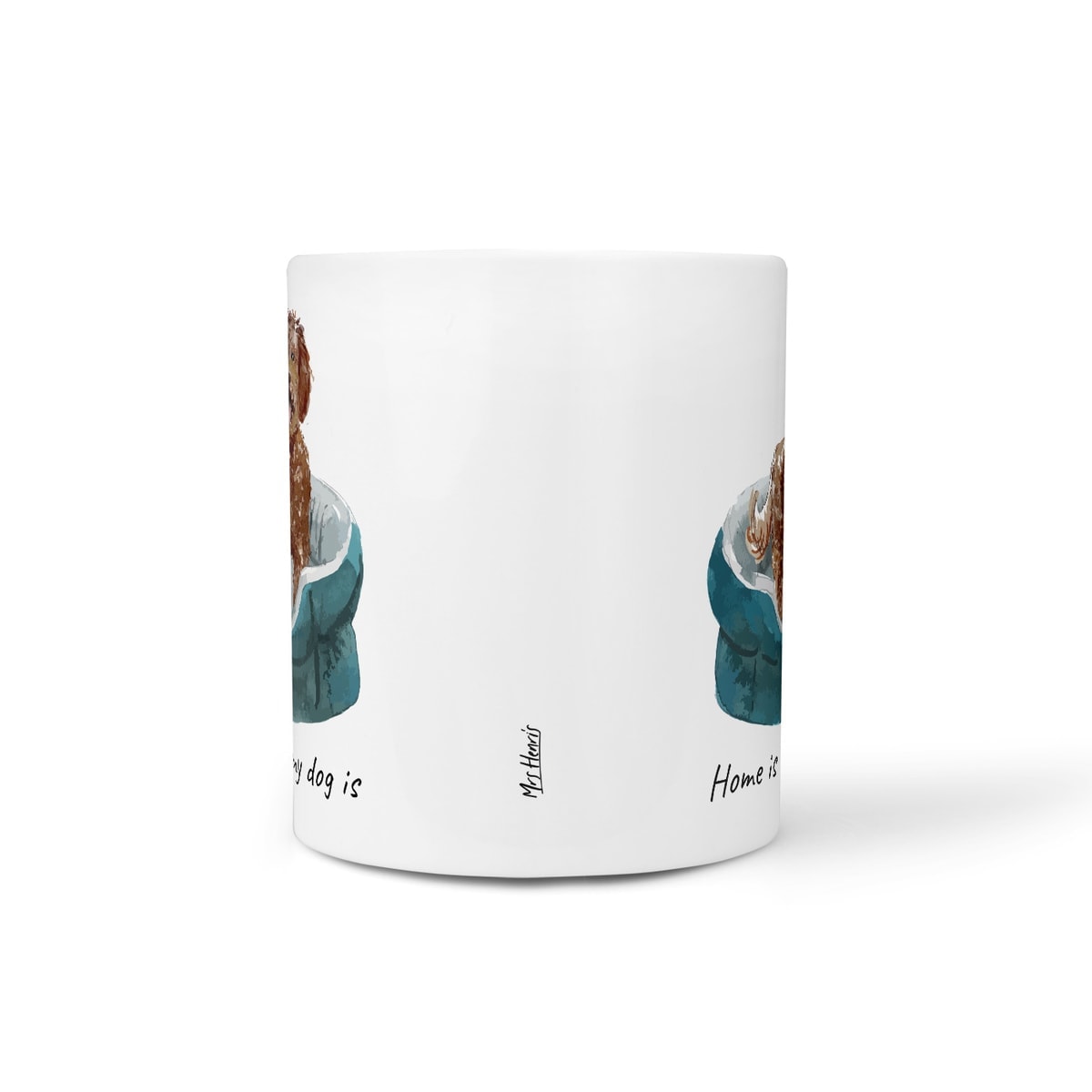 Home is where my dog is Labradoodle dog mug (Illustrated collection) 10 Home is where my dog is Labradoodle dog mug (Illustrated collection) - Image 8