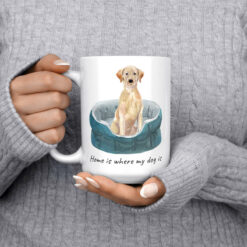 Home is where my dog is Labrador retriever 15oz jumper front