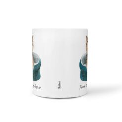 Home is where my dog is Norfolk Terrier dog mug (Illustrated collection) 18 Home is where my dog is Norfolk Terrier front view White