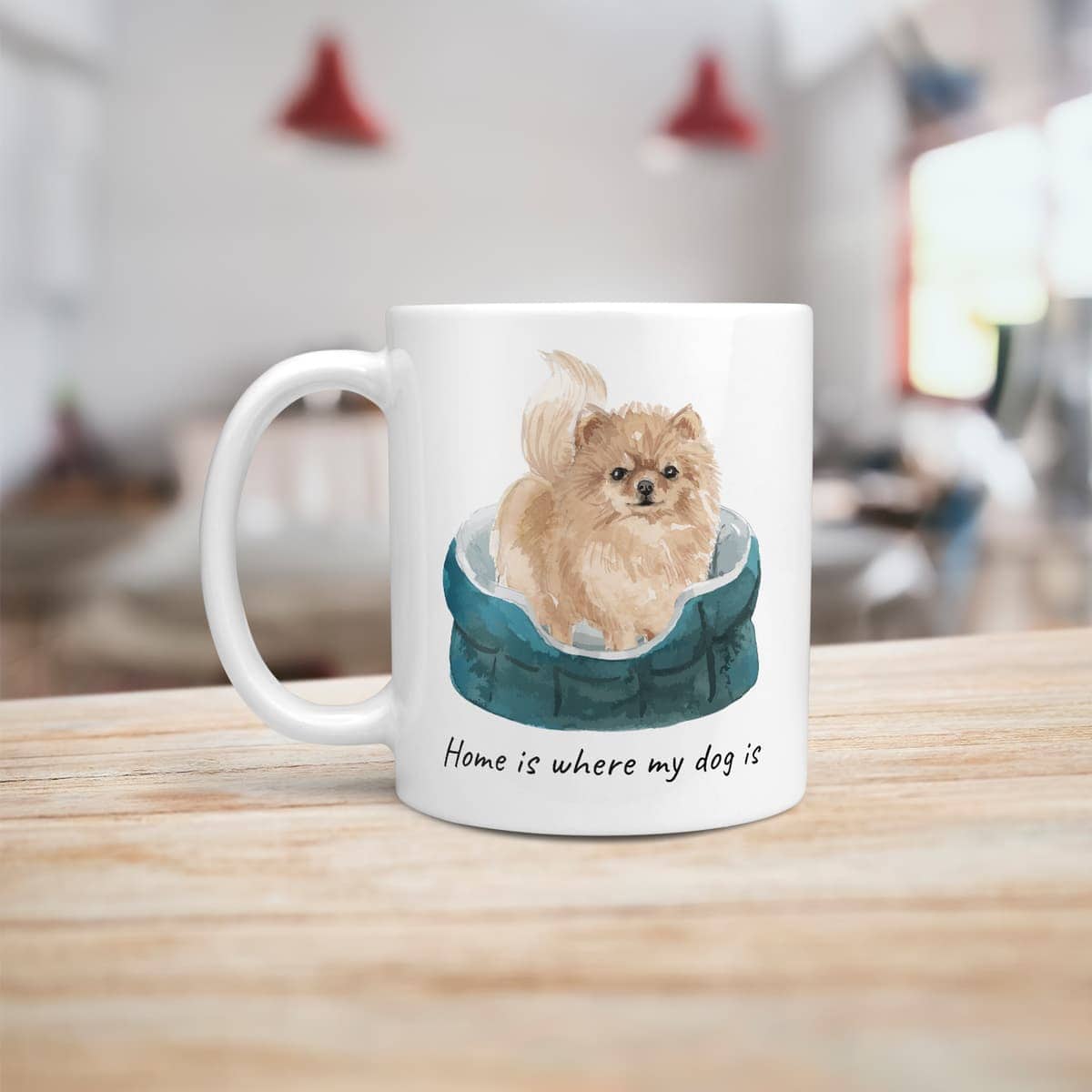 Home is where my dog is Pomeranian dog mug (Illustrated collection) 8 Home is where my dog is Pomeranian dog mug (Illustrated collection) - Image 6