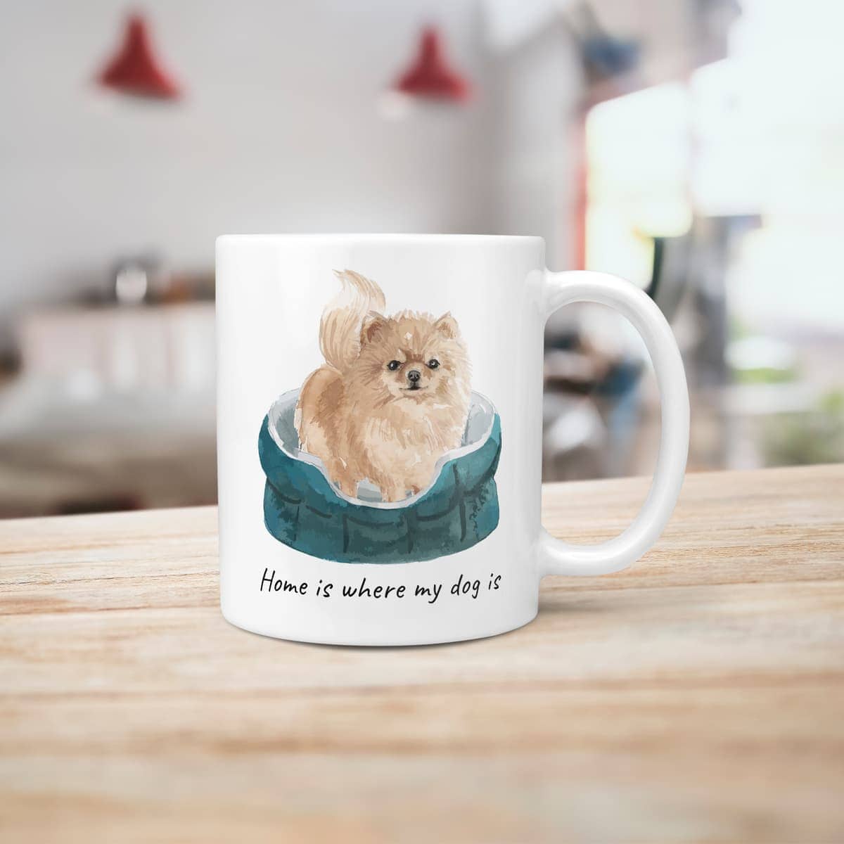 Home is where my dog is Pomeranian dog mug (Illustrated collection) 7 Home is where my dog is Pomeranian dog mug (Illustrated collection) - Image 5
