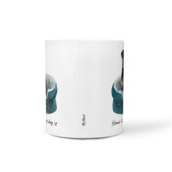 Home is where my dog is Rottweiler dog mug (Illustrated collection) 18 Home is where my dog is Rottweiler front view White