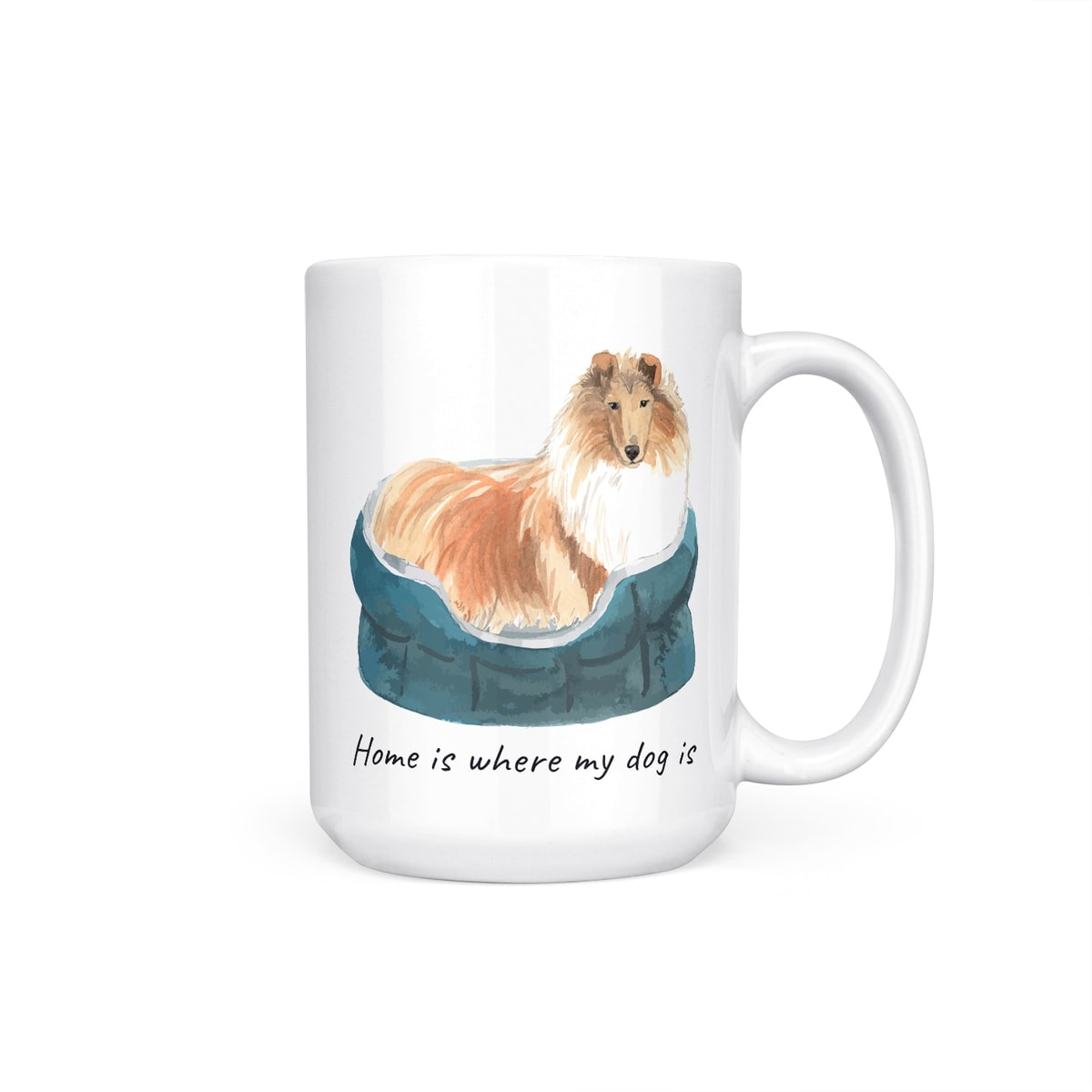 Home is where my dog is Rough Collie dog mug (Illustrated collection) 11 Home is where my dog is Rough Collie dog mug (Illustrated collection) - Image 9