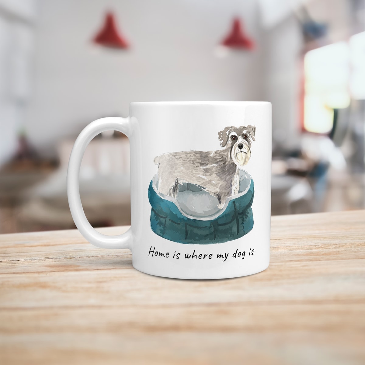 Home is where my dog is Schnauzer dog mug (Illustrated collection) 8 Home is where my dog is Schnauzer dog mug (Illustrated collection) - Image 6