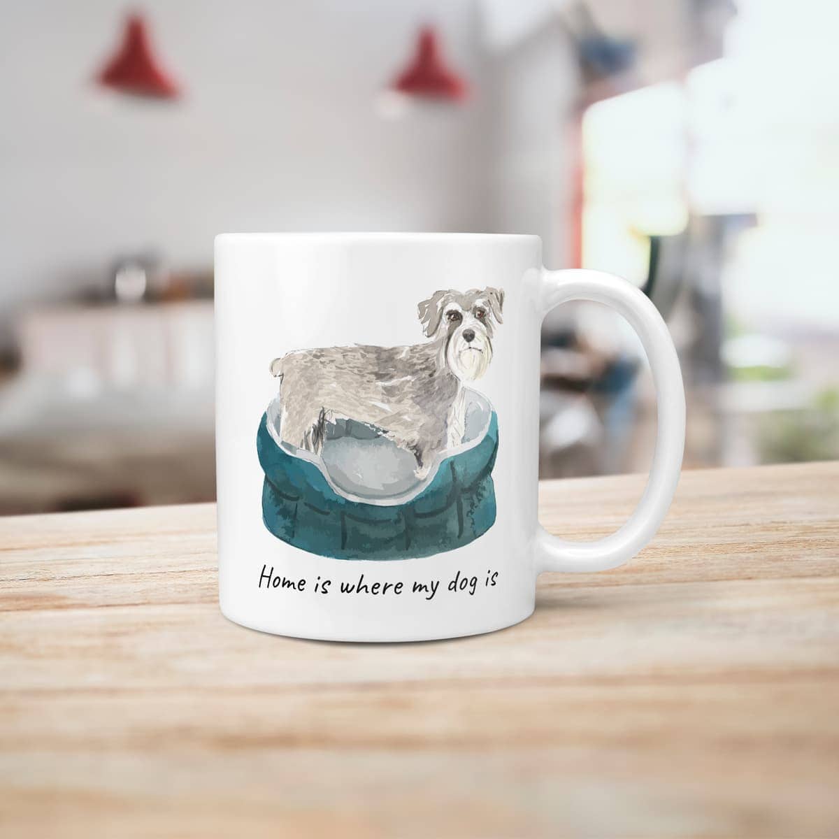 Home is where my dog is Schnauzer dog mug (Illustrated collection) 7 Home is where my dog is Schnauzer dog mug (Illustrated collection) - Image 5