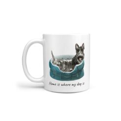 Home is where my dog is Scottish Terrier dog mug (Illustrated collection)