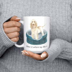 Home is where my dog is Spinone Italiano dog mug (Illustrated collection) 14 Home is where my dog is Spinone Italiano 15oz jumper front