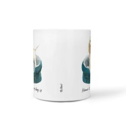Home is where my dog is Spinone Italiano dog mug (Illustrated collection) 18 Home is where my dog is Spinone Italiano front view White