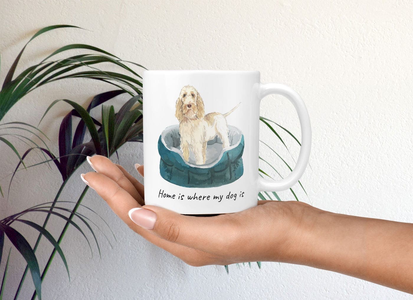 Home is where my dog is Spinone Italiano dog mug (Illustrated collection) 4 Home is where my dog is Spinone Italiano dog mug (Illustrated collection) - Image 2