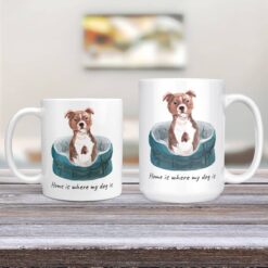 Home is where my dog is Staffordshire Bull Terrier dog mug (Illustrated collection) 13 Home is where my dog is Staffordshire Bull Terrier dog mug (Illustrated collection) - Image 3