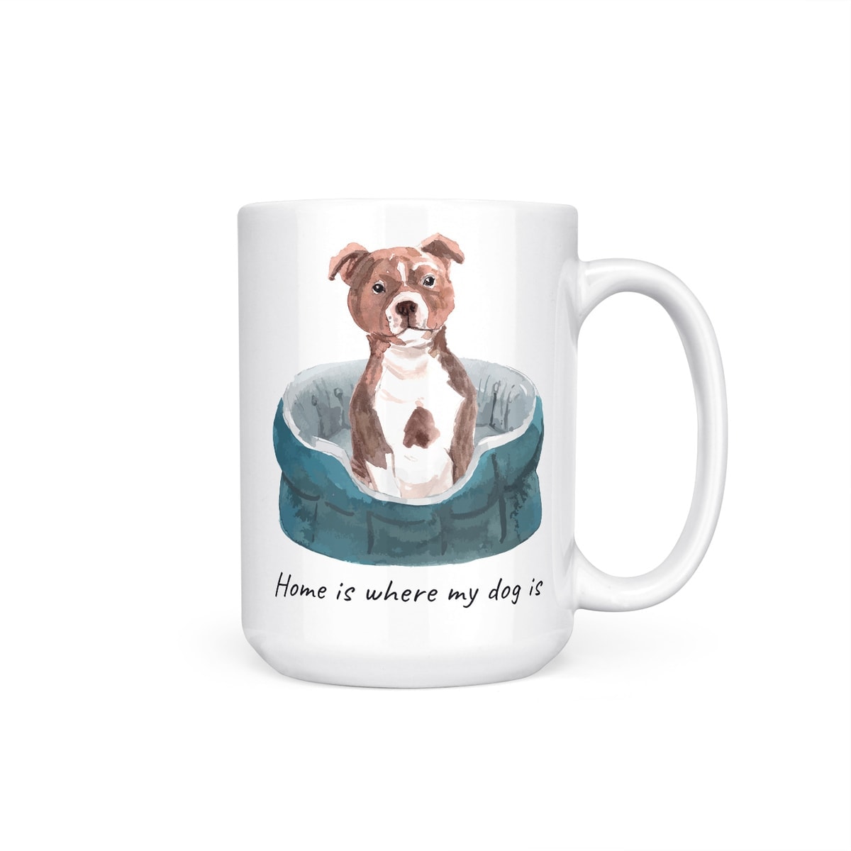 Home is where my dog is Staffordshire Bull Terrier dog mug (Illustrated collection) 11 Home is where my dog is Staffordshire Bull Terrier dog mug (Illustrated collection) - Image 9