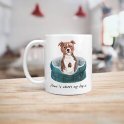 Home is where my dog is Staffordshire Bull Terrier dog mug (Illustrated collection) 16 Home is where my dog is Staffordshire Bull Terrier dog mug (Illustrated collection) - Image 6