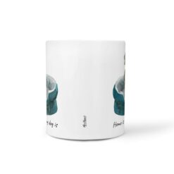 Home is where my dog is Weimaraner dog mug (Illustrated collection) 18 Home is where my dog is Weimaraner front view White