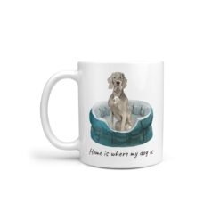 Home is where my dog is Weimaraner dog mug (Illustrated collection)