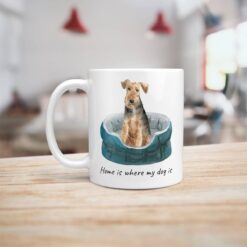 Home is where my dog is Welsh Terrier handle left kitchen
