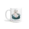 Home is where my dog is Westie dog mug (Illustrated collection) 1 Home is where my dog is Westie handle left White
