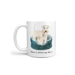 Home is where my dog is Wheaten Terrier dog mug (Illustrated collection)