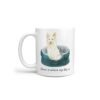 Home is where my dog is White Collie dog mug (Illustrated collection) 1 Home is where my dog is White Collie handle left White