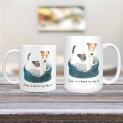 Home is where my dog is Wire Haired Fox Terrier dog mug (Illustrated collection) 13 Home is where my dog is Wire Haired Fox Terrier dog mug (Illustrated collection) - Image 3