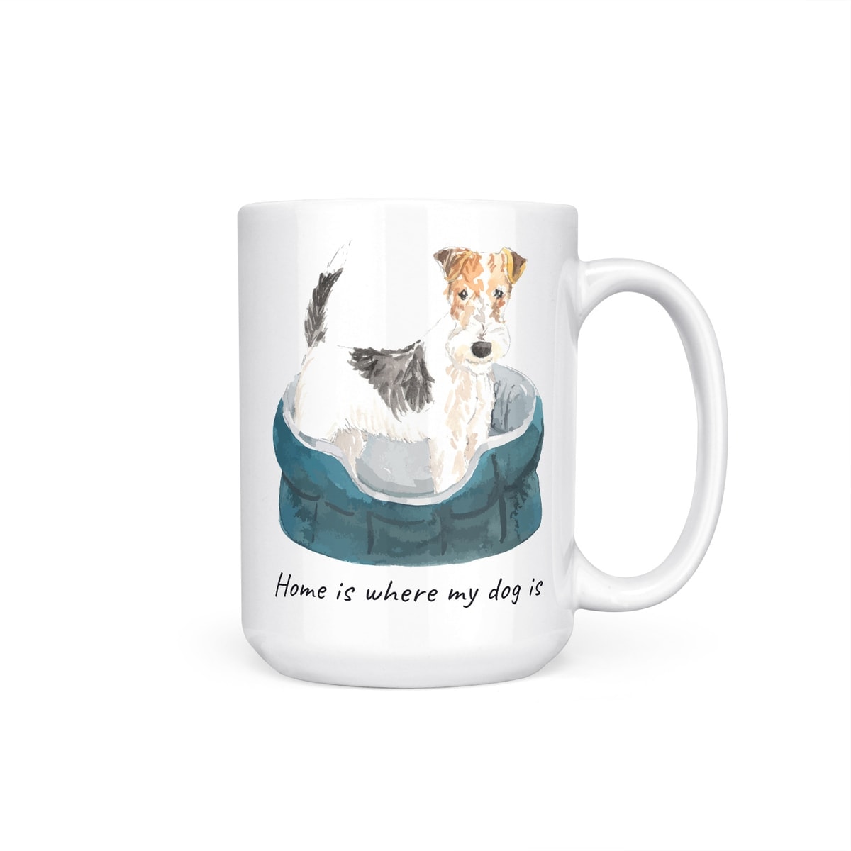 Home is where my dog is Wire Haired Fox Terrier dog mug (Illustrated collection) 11 Home is where my dog is Wire Haired Fox Terrier dog mug (Illustrated collection) - Image 9