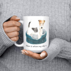 Home is where my dog is Wire Haired Fox Terrier dog mug (Illustrated collection) 14 Home is where my dog is Wire Haired Fox Terrier dog mug (Illustrated collection) - Image 4