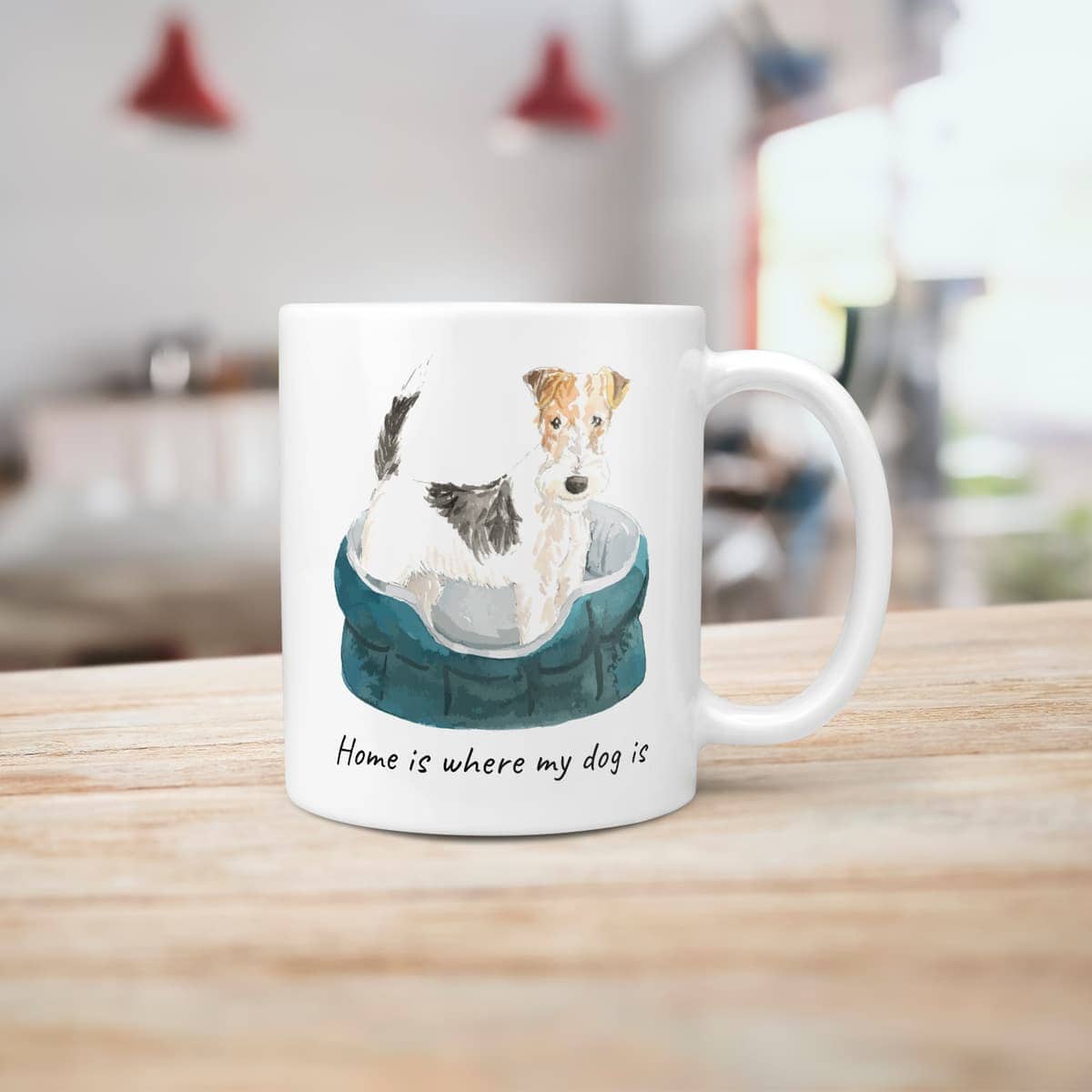 Home is where my dog is Wire Haired Fox Terrier dog mug (Illustrated collection) 7 Home is where my dog is Wire Haired Fox Terrier dog mug (Illustrated collection) - Image 5