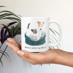 Home is where my dog is Wire Haired Fox Terrier dog mug (Illustrated collection) 12 Home is where my dog is Wire Haired Fox Terrier dog mug (Illustrated collection) - Image 2