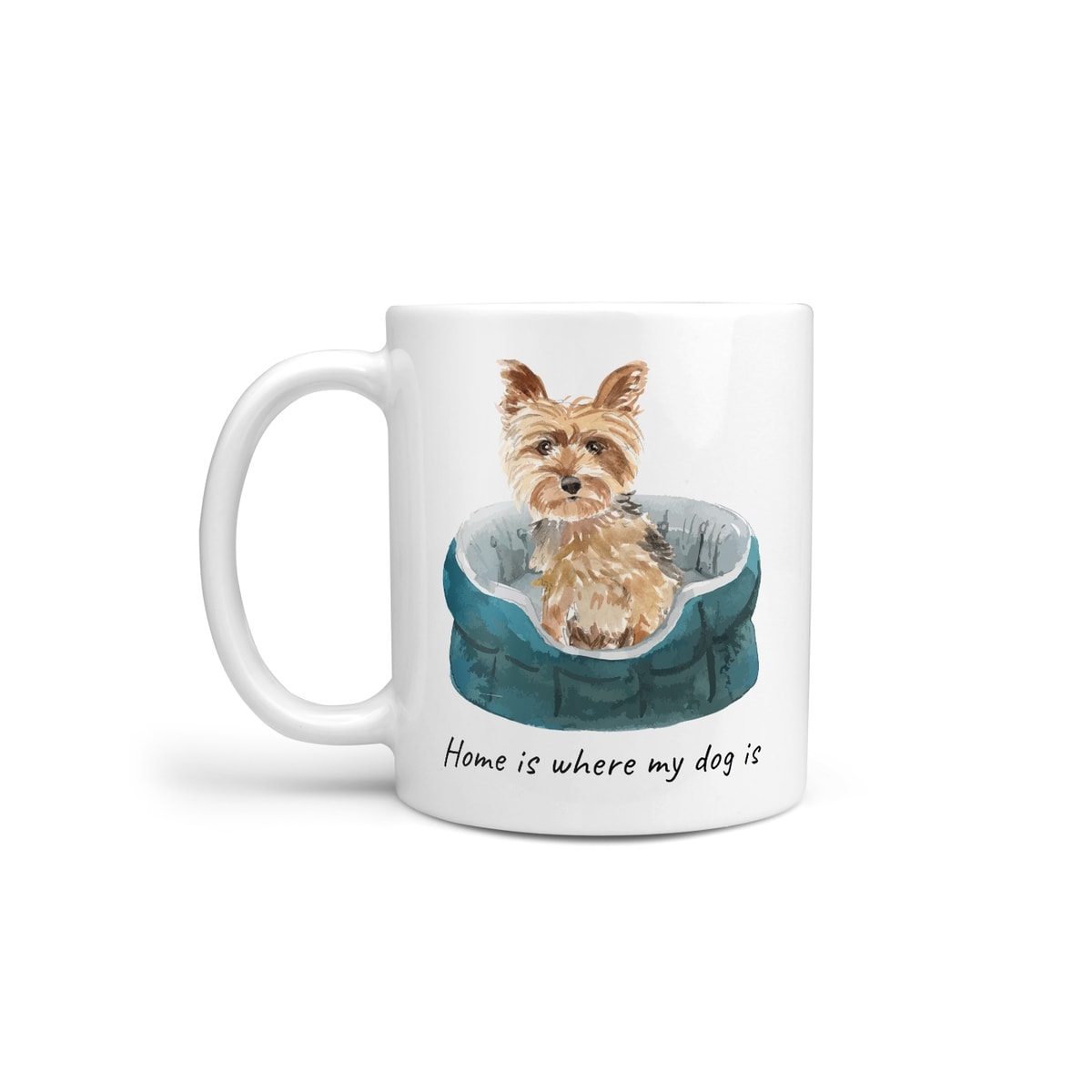 Home is where my dog is Yorkshire Terrier dog mug (Illustrated collection) 3 Home is where my dog is Yorkshire Terrier dog mug (Illustrated collection)