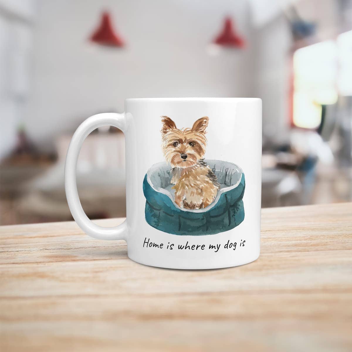 Home is where my dog is Yorkshire Terrier dog mug (Illustrated collection) 8 Home is where my dog is Yorkshire Terrier dog mug (Illustrated collection) - Image 6