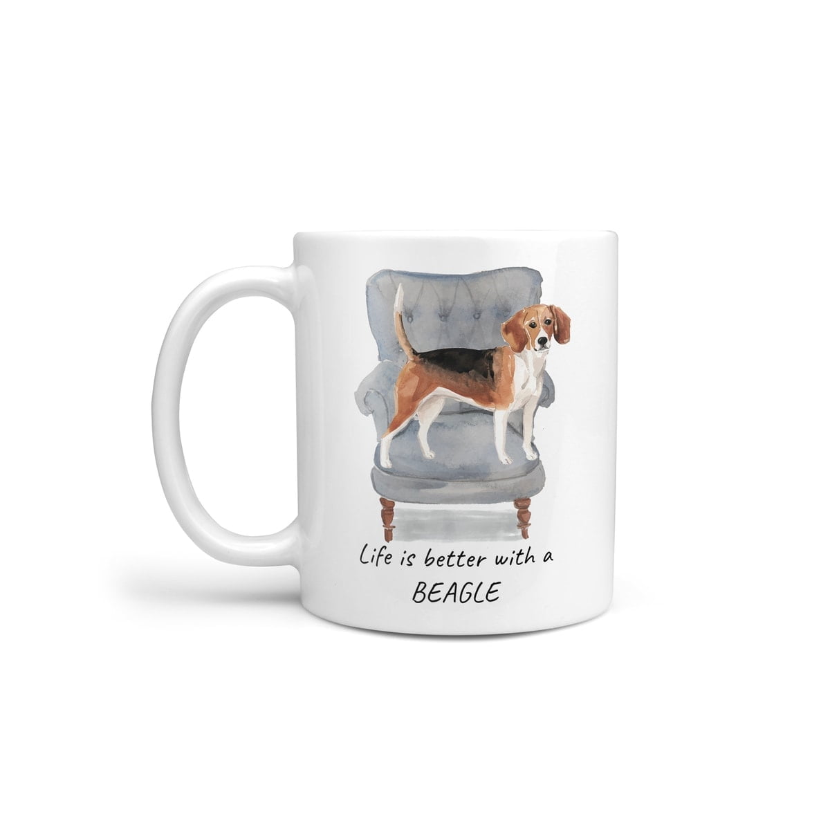 Life is better with a Beagle dog mug (Illustrated collection) 2 Life is better with a Beagle dog mug (Illustrated collection)