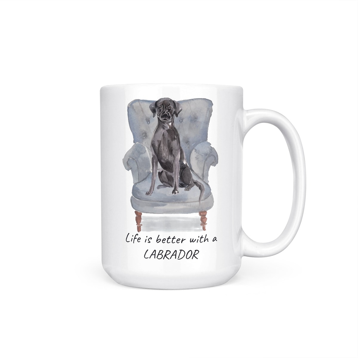 Life is better with a Black Lab dog mug (Illustrated collection) 11 Life is better with a Black Lab dog mug (Illustrated collection) - Image 9