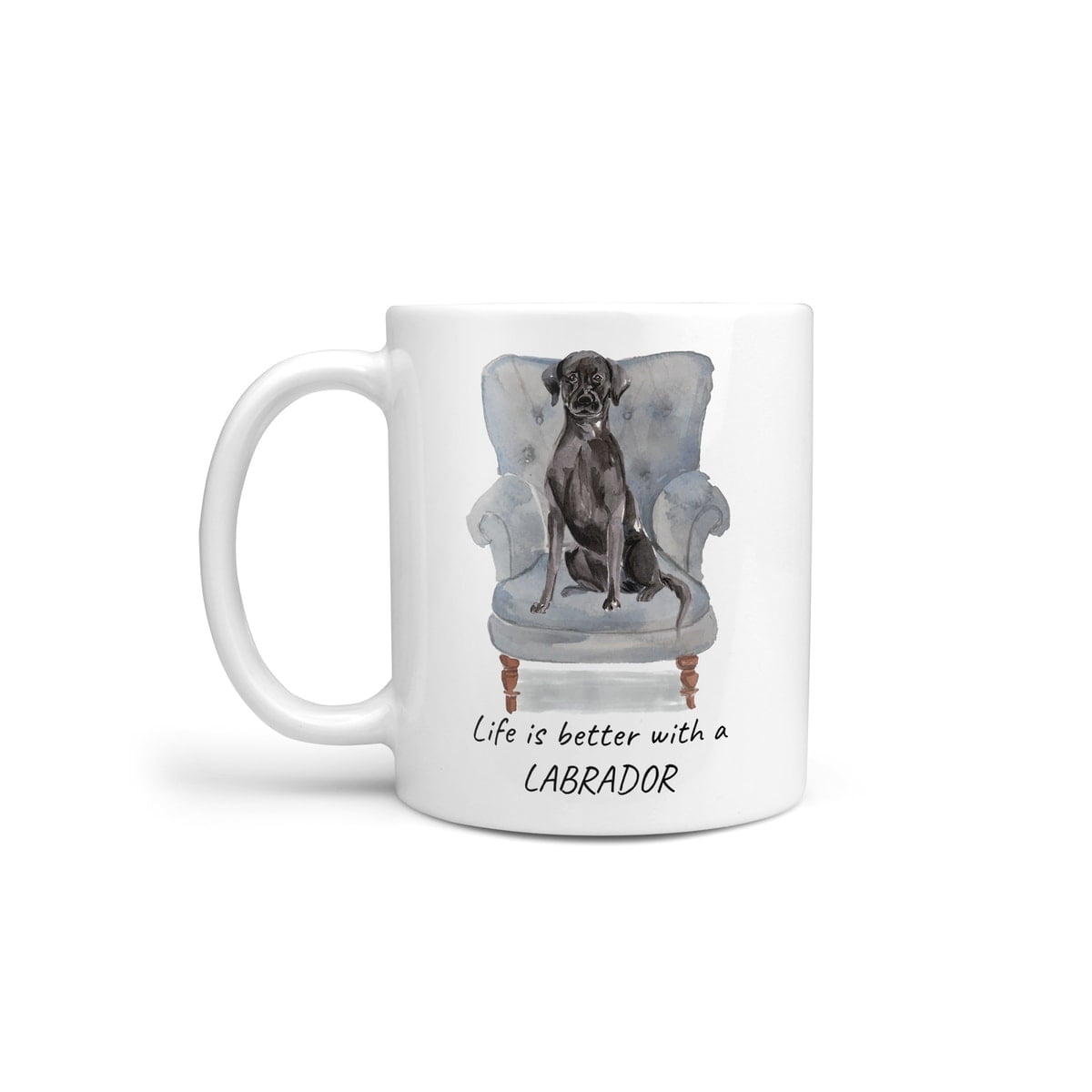 Life is better with a Black Lab dog mug (Illustrated collection) 3 Life is better with a Black Lab dog mug (Illustrated collection)