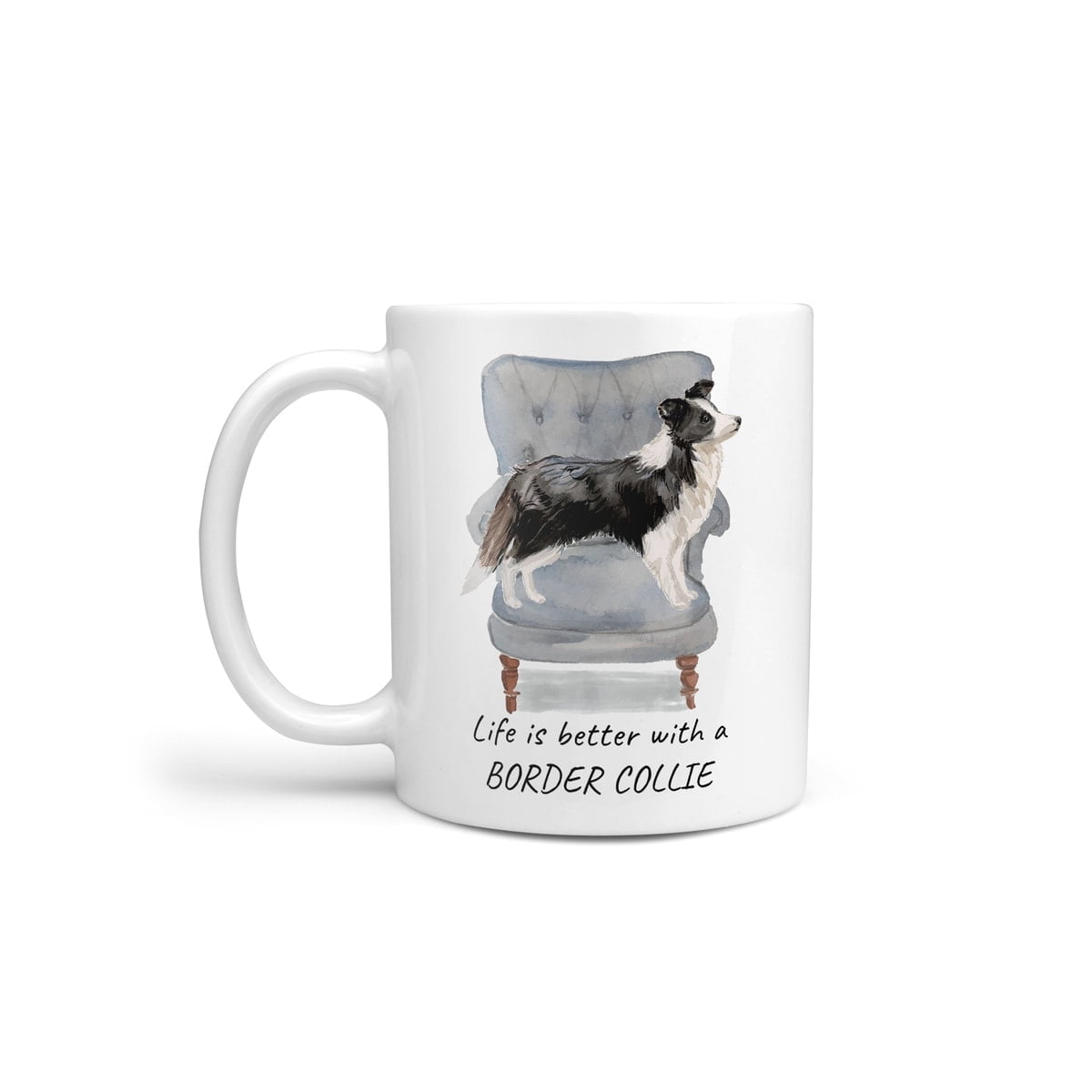 Life is better with a Border Collie dog mug (Illustrated collection) 2 Life is better with a Border Collie dog mug (Illustrated collection)