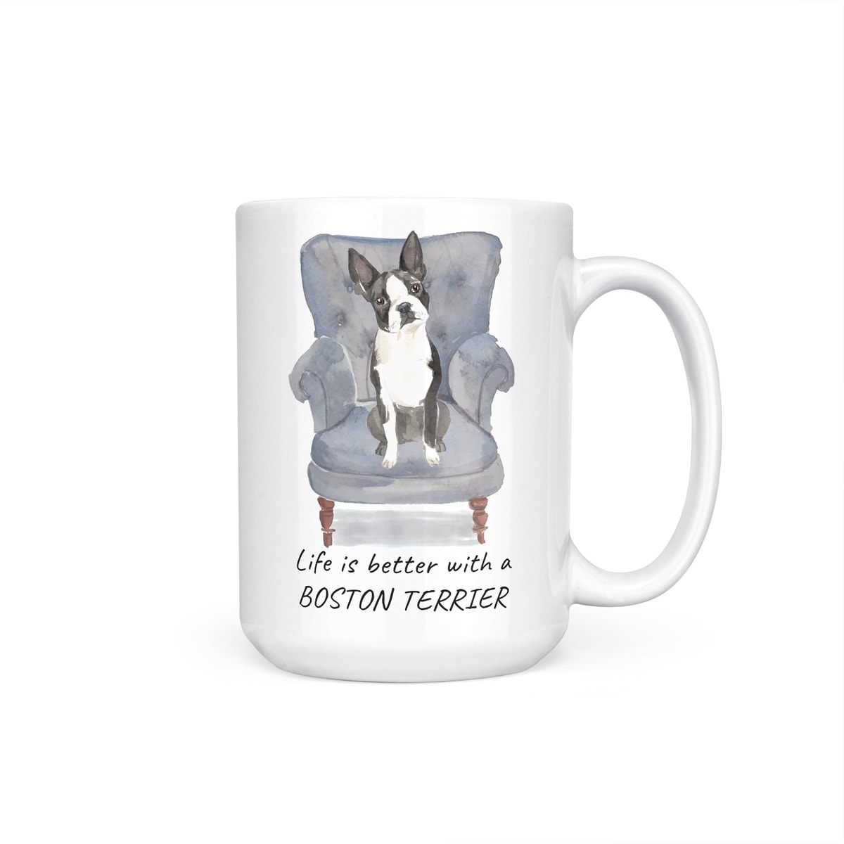 Life is better with a Boston Terrier dog mug (Illustrated collection) 10 Life is better with a Boston Terrier dog mug (Illustrated collection) - Image 9